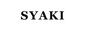Syaki black wordmark logo